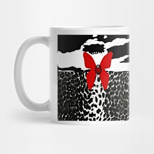 Animal Print Cheetah and butterfly Mug